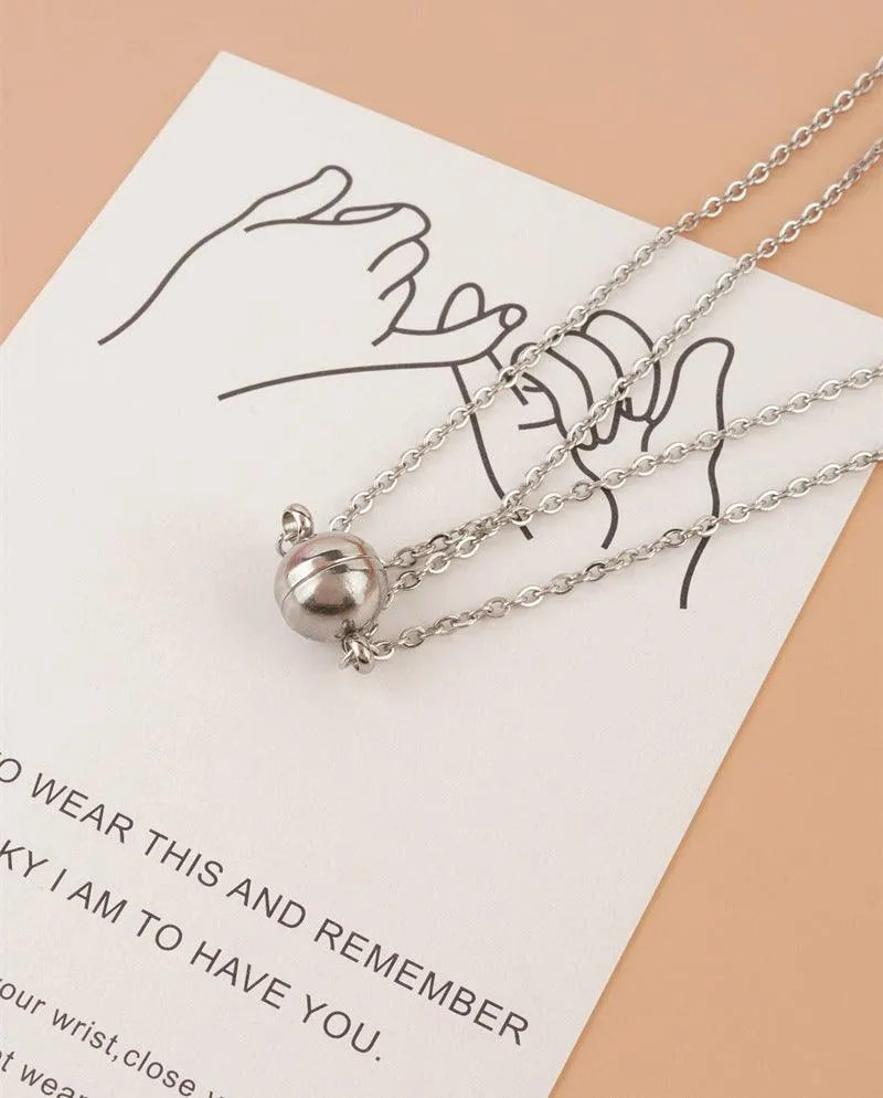 Magnetic Couple Friendship Pendant