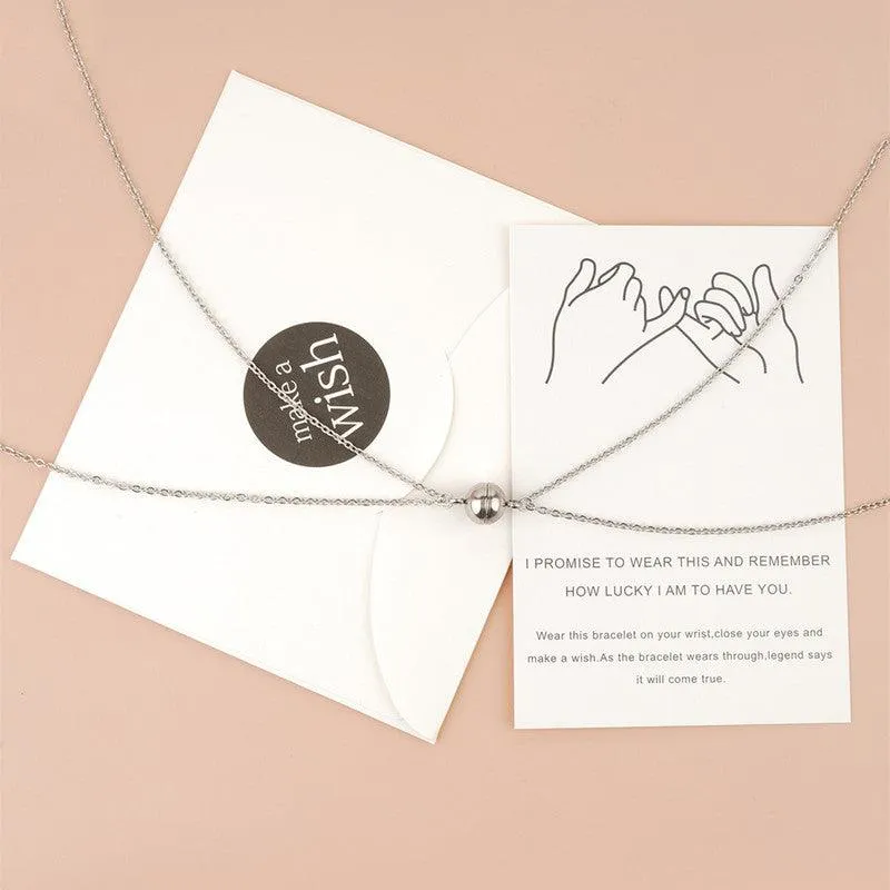 Magnetic Couple Friendship Pendant