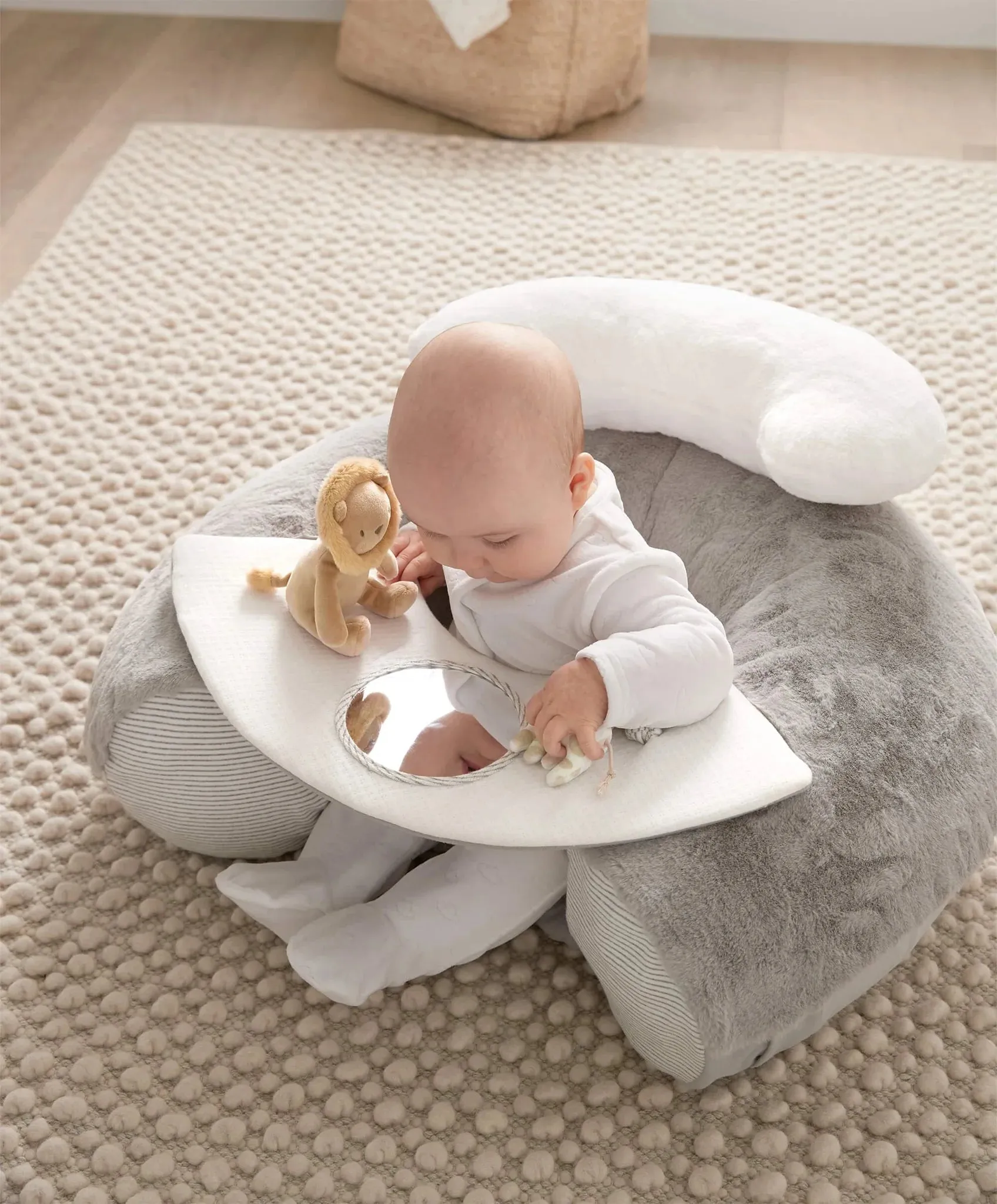 Mamas & Papas 'Welcome to the World' Sit & Play Elephant Interactive Seat - Grey