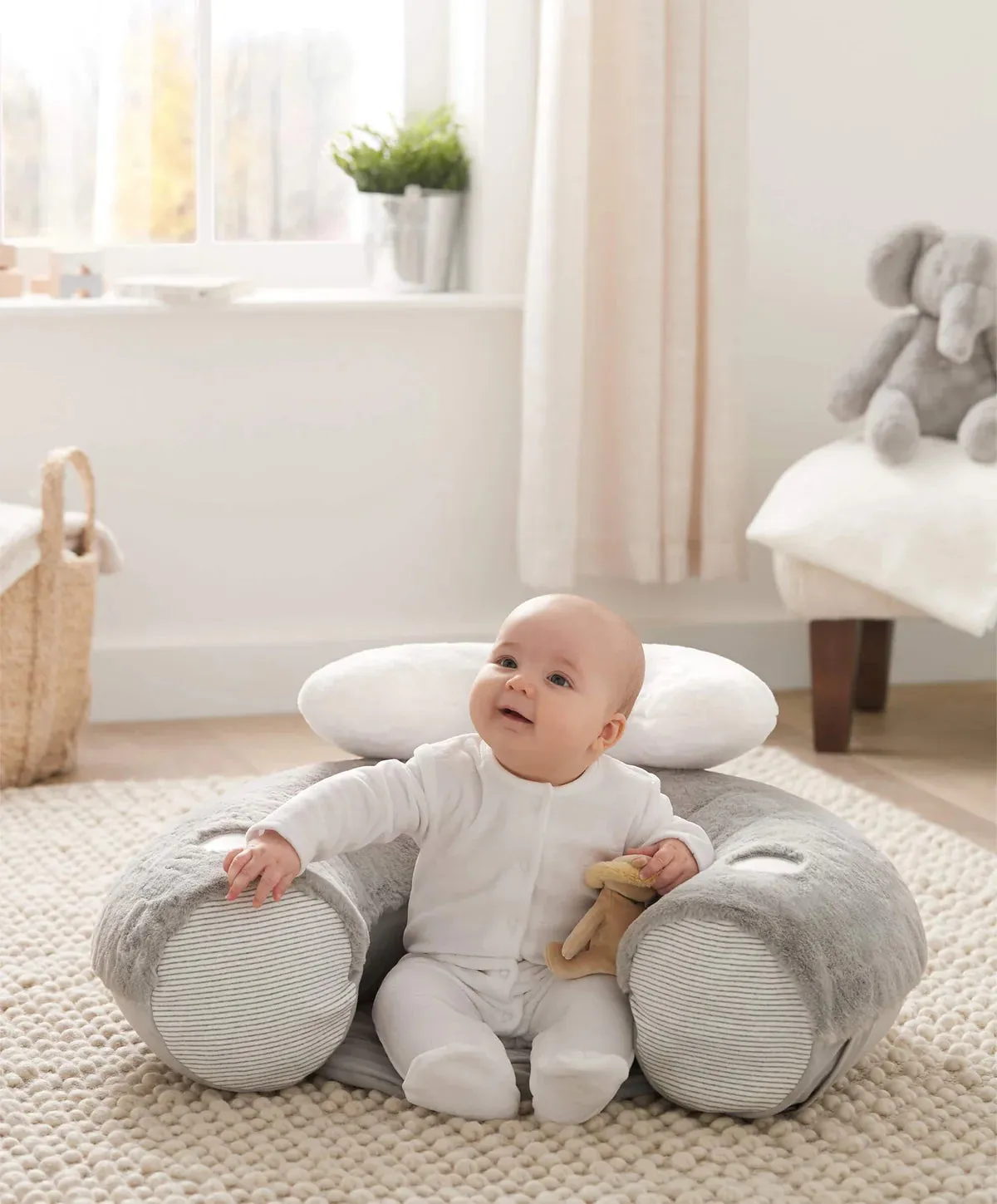 Mamas & Papas 'Welcome to the World' Sit & Play Elephant Interactive Seat - Grey
