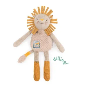 Moulin Roty Sous Mon Baobab - Lion Rattle Soft Toy