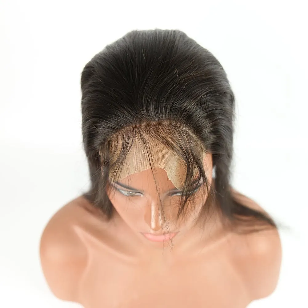 Natural Color Brazilian Hair Straight HD 6X6 Lace Closure BS01