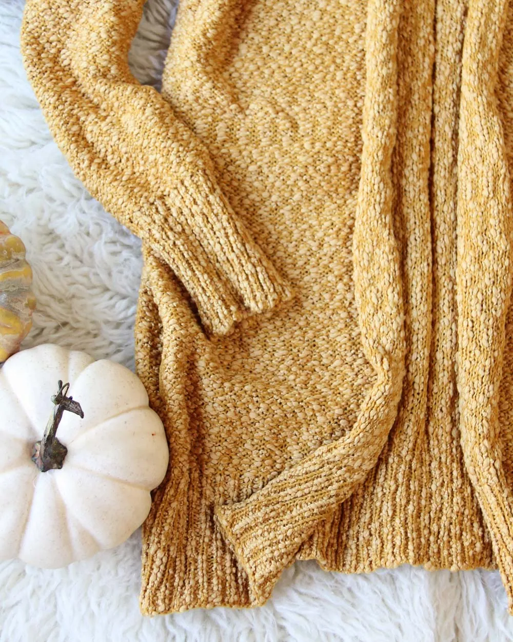 Nubby   Mustard Sweater