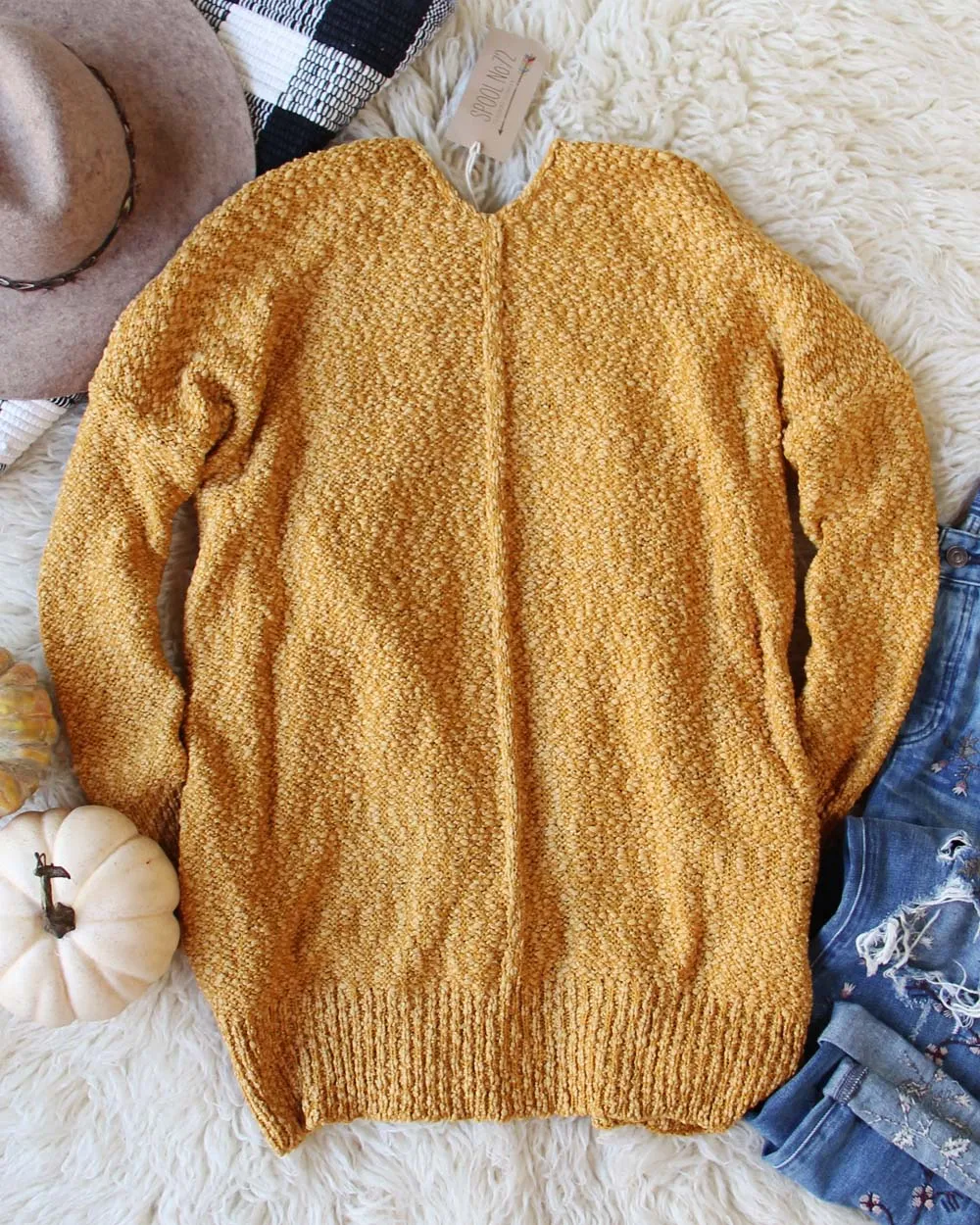 Nubby   Mustard Sweater