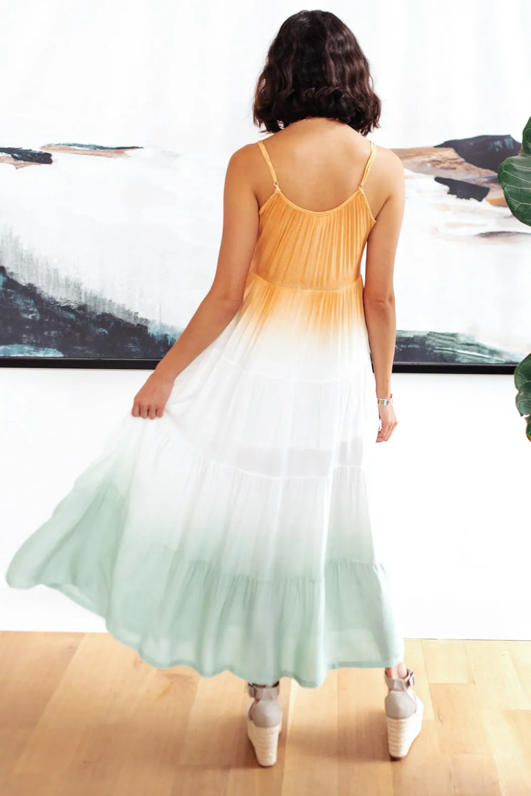 Ombré Skies Tiered Dress