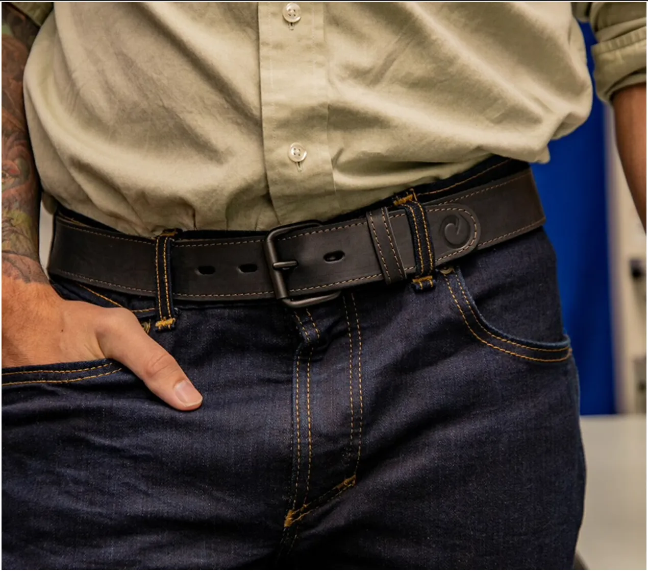 ORIGIN RAW EDGE BELT - ONYX (BLACK)