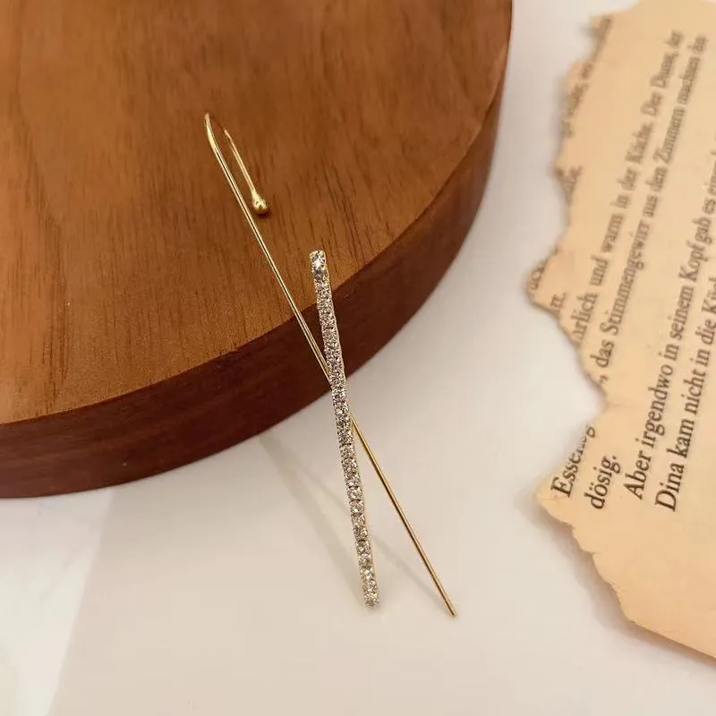 Pack Of 3 Studded Cross And Thunderbolt Ear Cuff