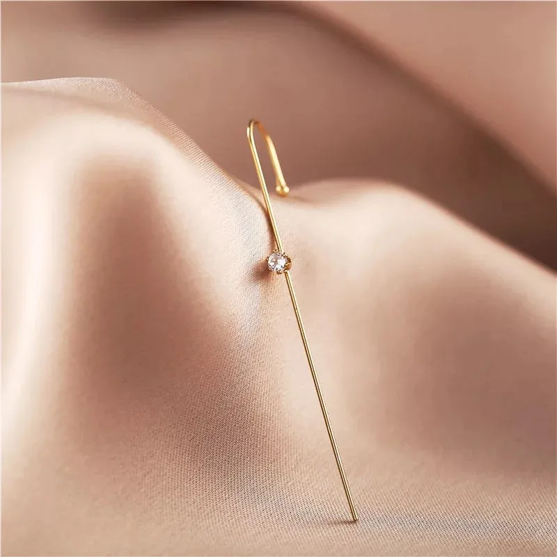 Pack Of 3 Studded Cross And Thunderbolt Ear Cuff