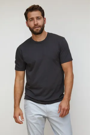 Perfect White Tee Presley Men's Supima Short Sleeve Crew Neck Vintage Black