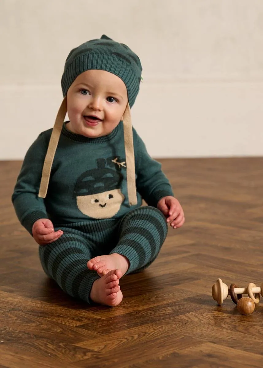 Pippin - Fern Acorn Knit Hat