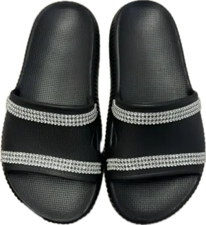 Planet Sea- Double Row Crystal Slides (black)
