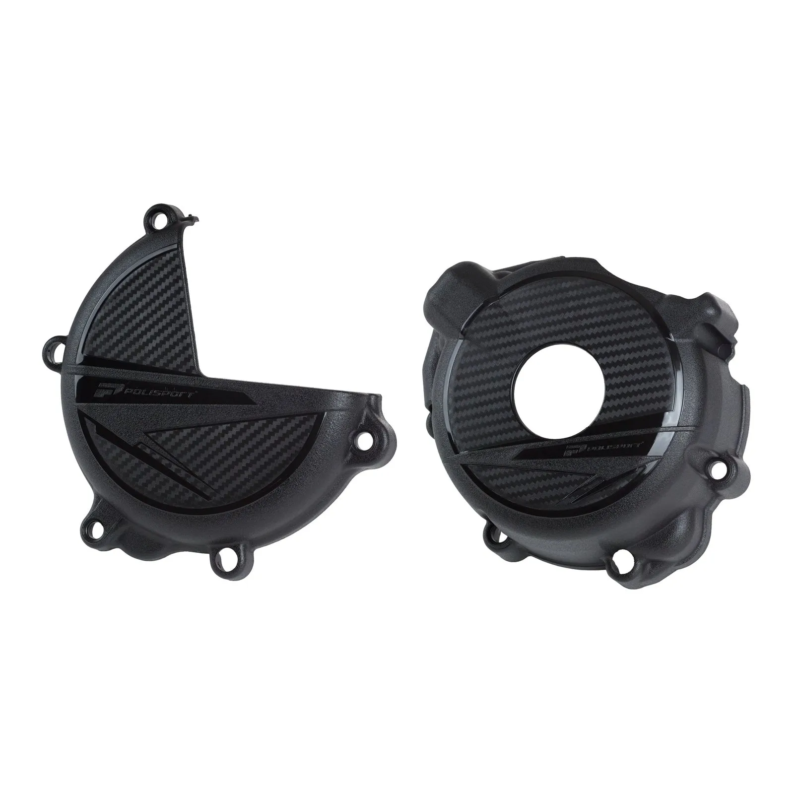 Polisport Kit Clutch   Ignition Cover - Suzuki DRZ ('00->) Black