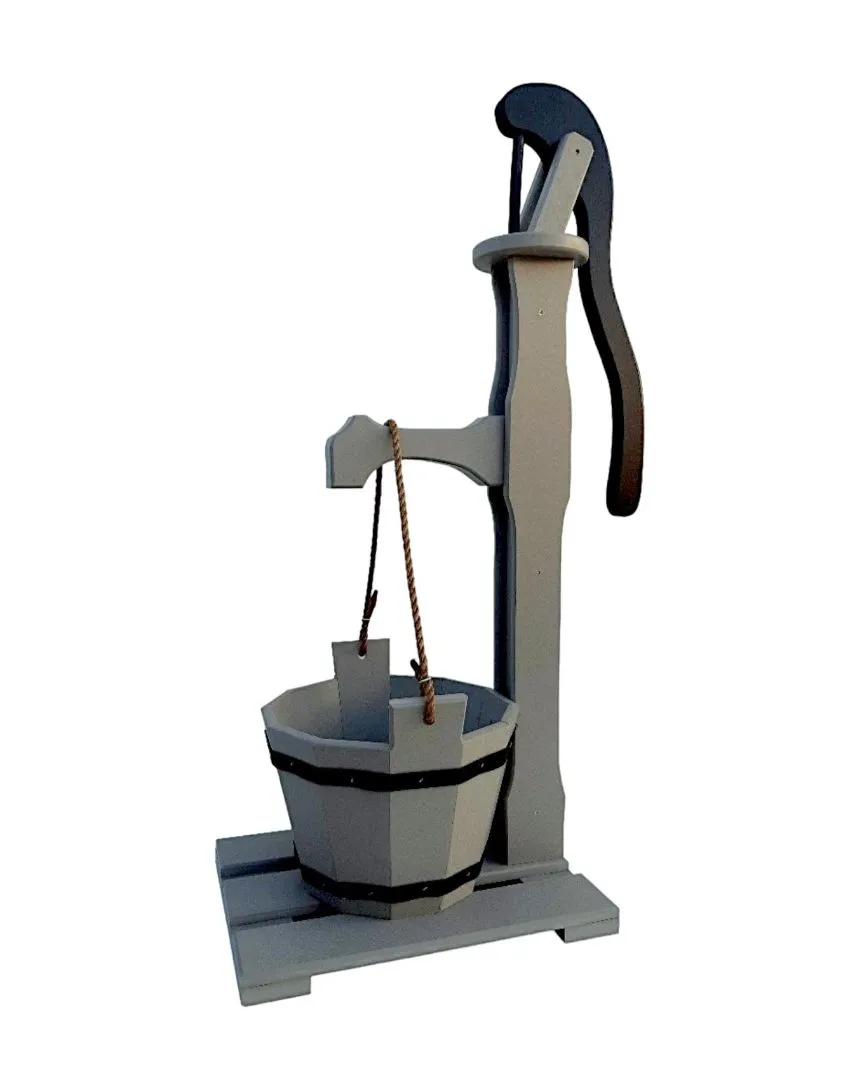 Poly Well Pump with Planter