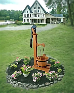 Poly Well Pump with Planter