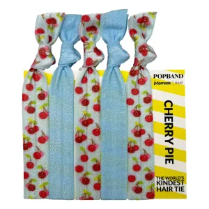 Popband Cherry Pie - 5 Pack of Soft, Stretchy 'No Dent' Hair Ties