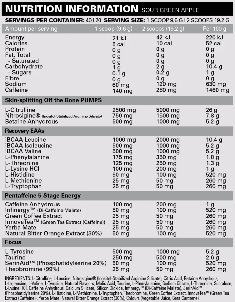 Pride Pre-Workout By EHP Labs