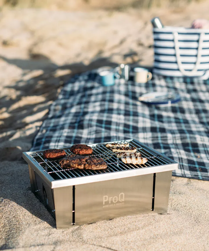 ProQ Flatdog Foldable Portable BBQ Grill - Q8OVL