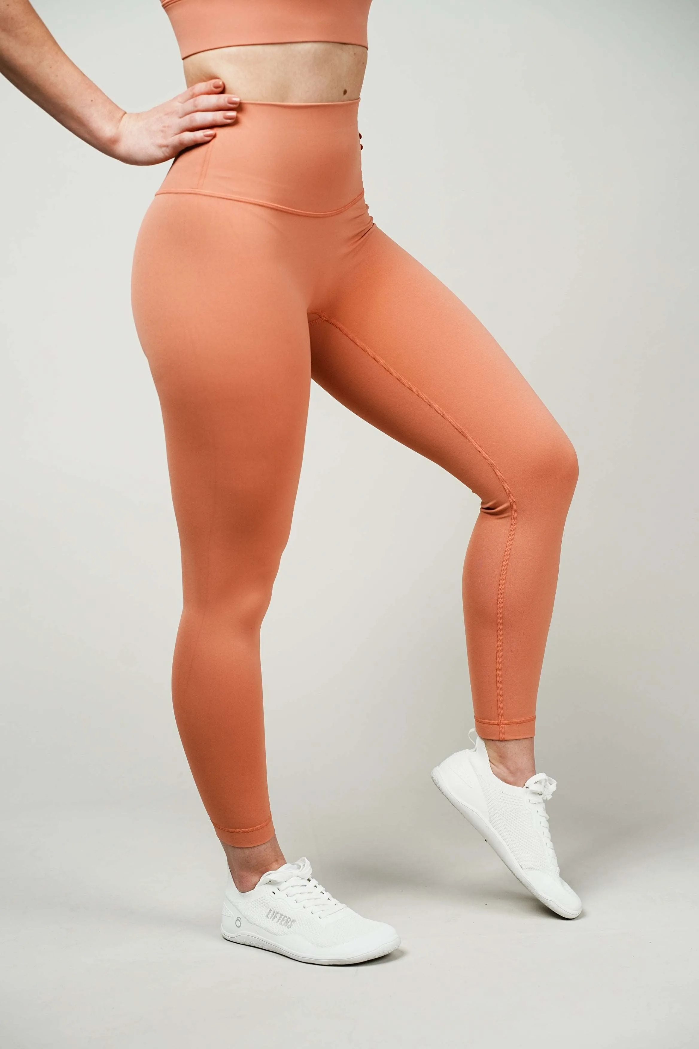 Pure High Waist Sport Leggings | Sunny Coral