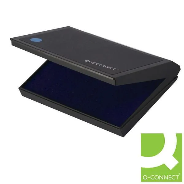 Q-Connect Large Stamp Pad Blue KF15438