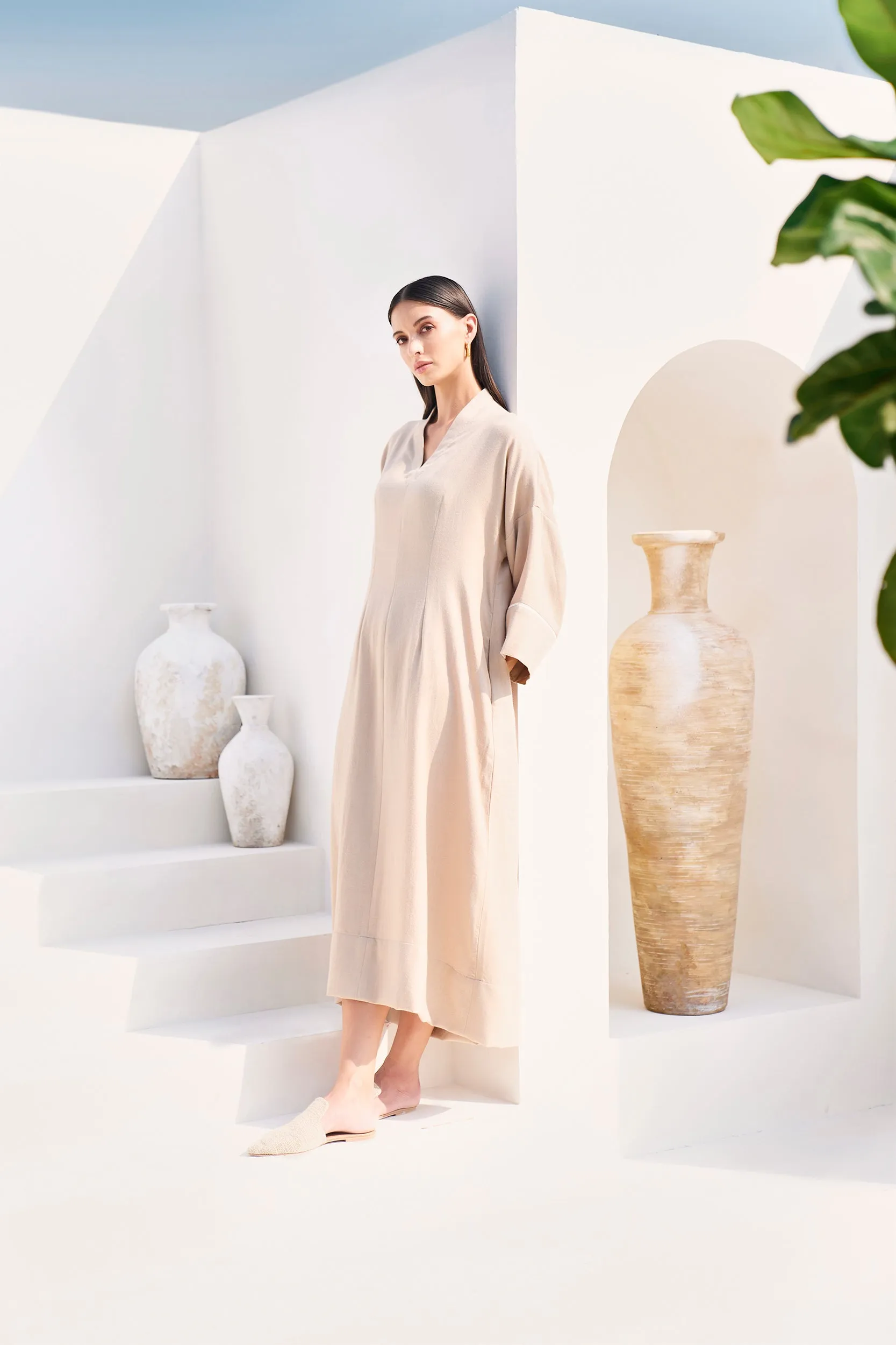 Qatar Woollen Kaftan (Natural)