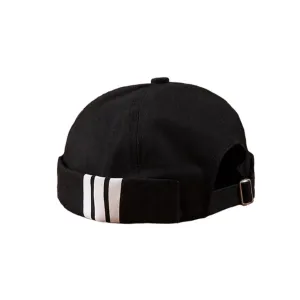 "3S" Casquette Noir sans visières / Bonnet docker Noir - URB1™