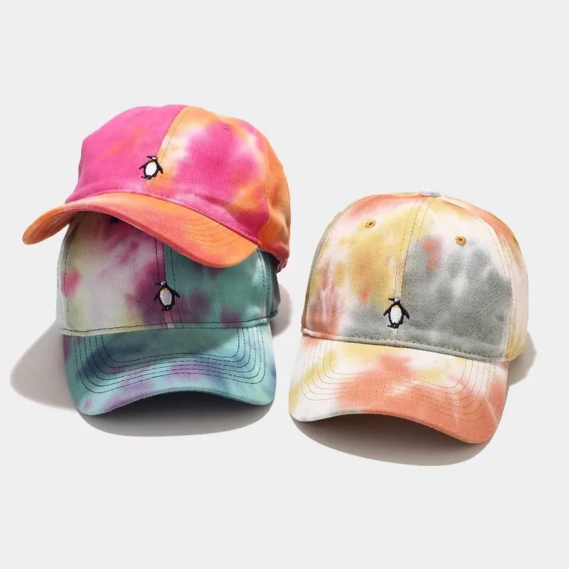 "TIE AND DYE" Casquette baseball Rose Orange - URB1™