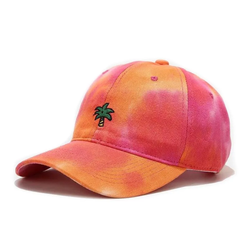 "TIE AND DYE" Casquette baseball Rose Orange - URB1™
