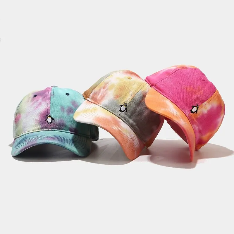 "TIE AND DYE" Casquette baseball Rose Orange - URB1™