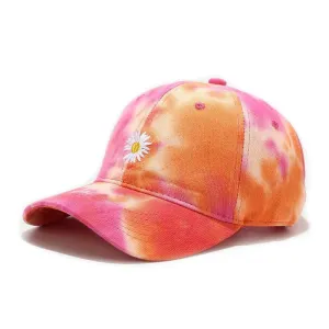 "TIE AND DYE" Casquette baseball Rose Orange - URB1™