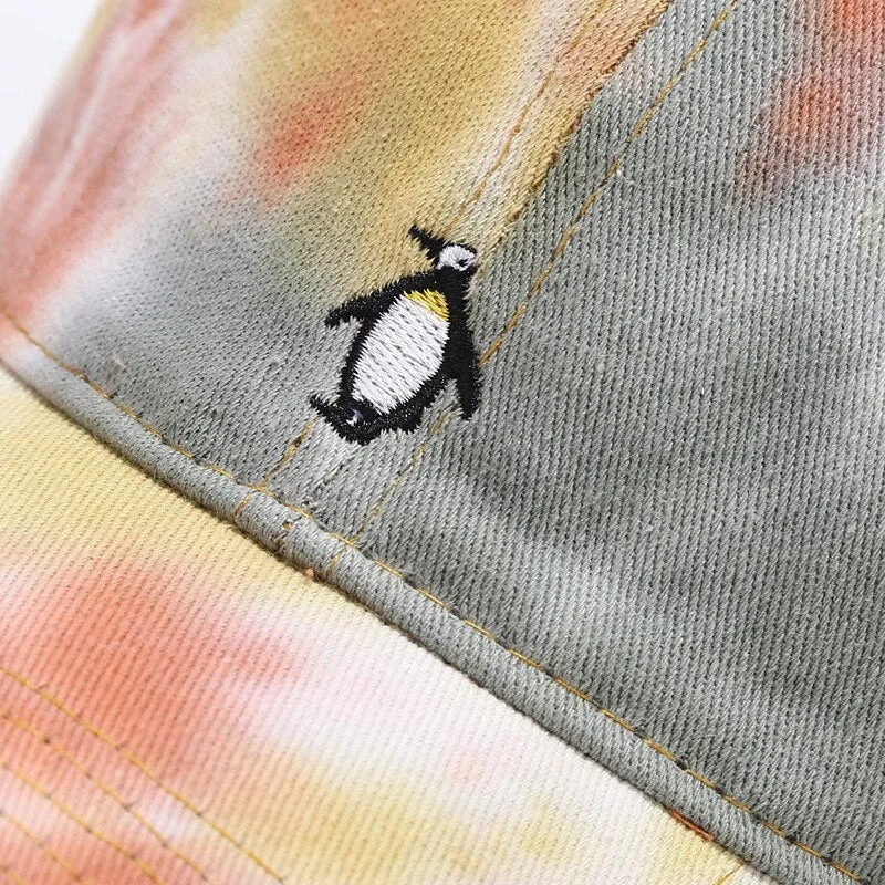 "TIE AND DYE" Casquette baseball Rose Orange - URB1™