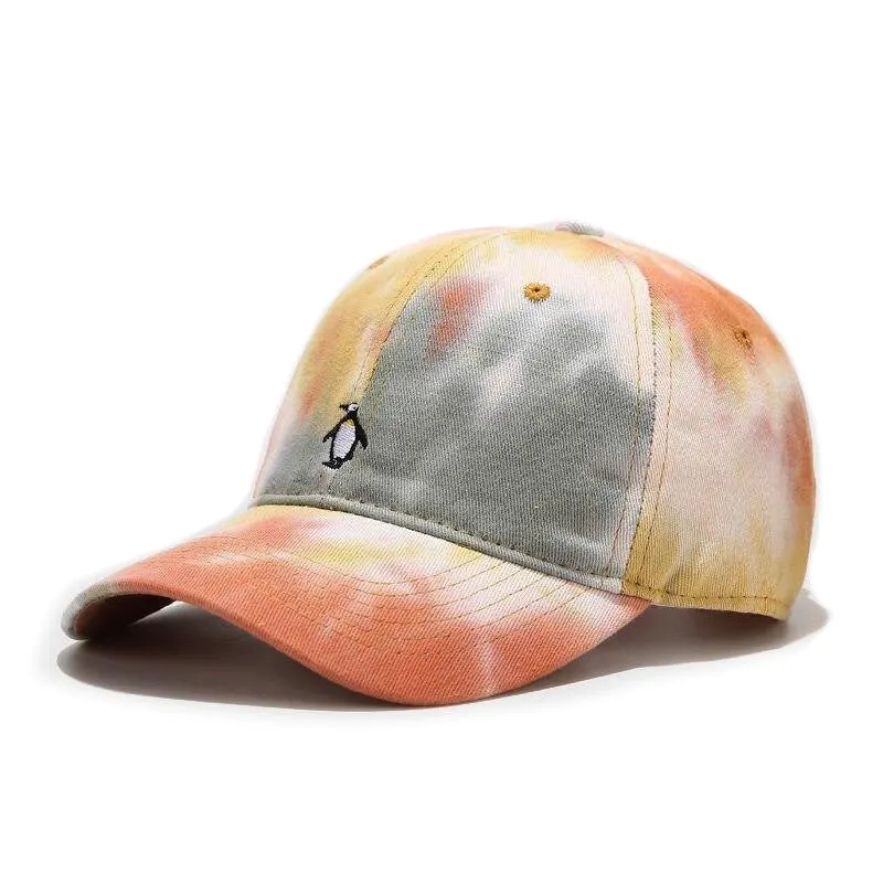 "TIE AND DYE" Casquette baseball Rose Orange - URB1™