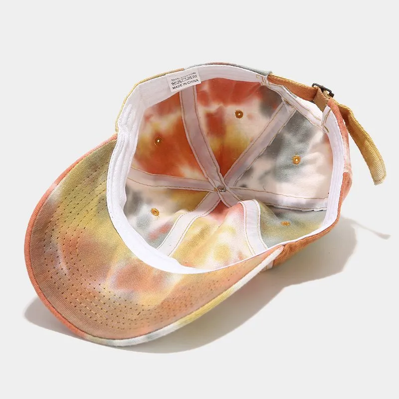 "TIE AND DYE" Casquette baseball Rose Orange - URB1™