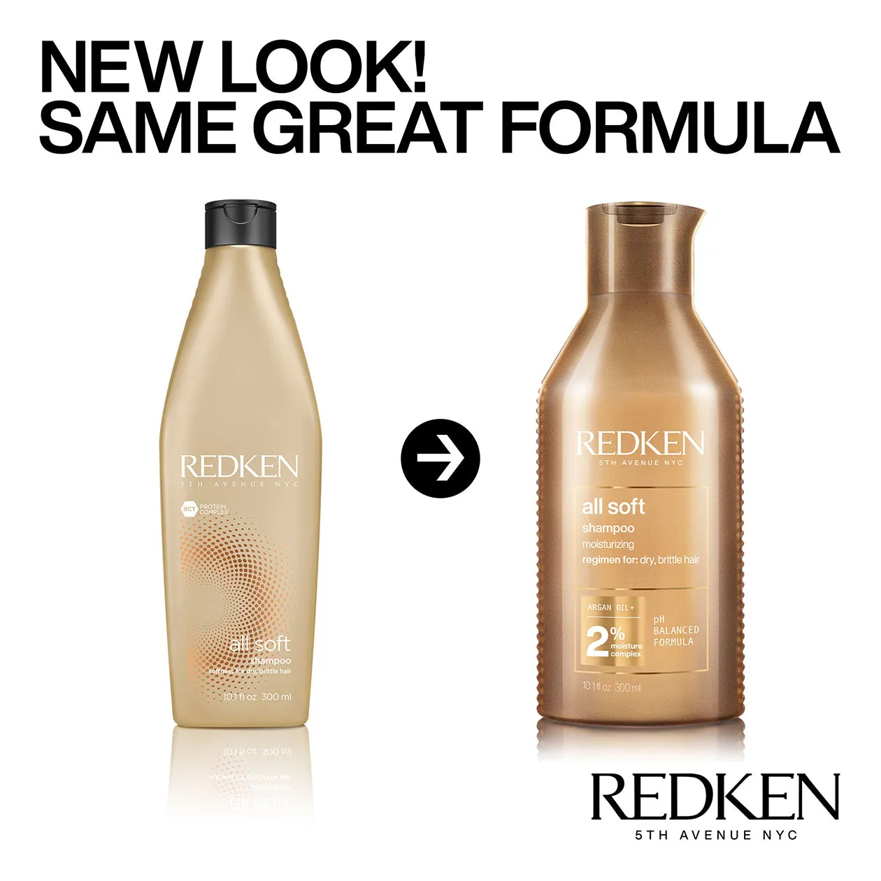 REDKEN - All Soft Shampoo 10.1oz.