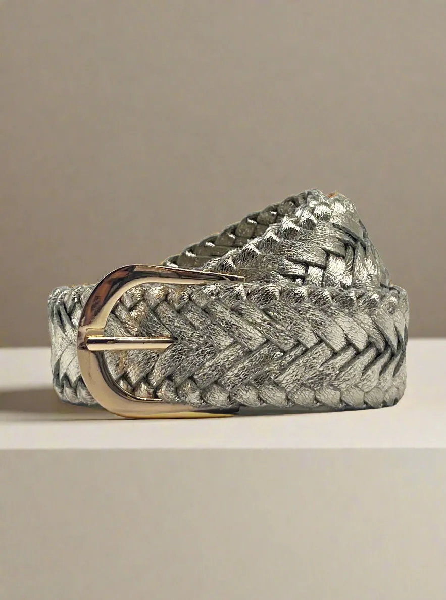 RIO WOVEN BELT-GOLD