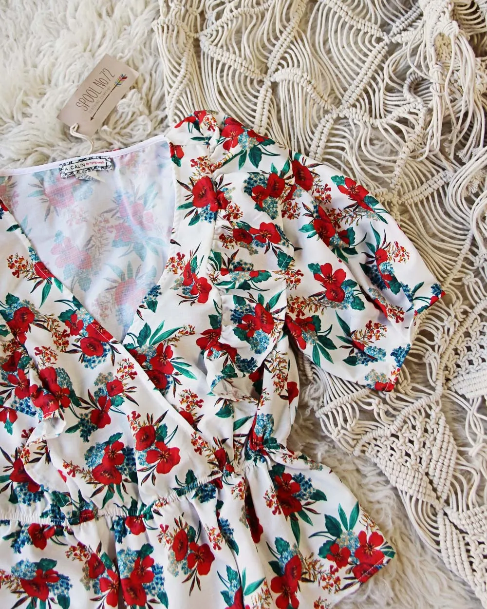 Ruffle Wrap Top