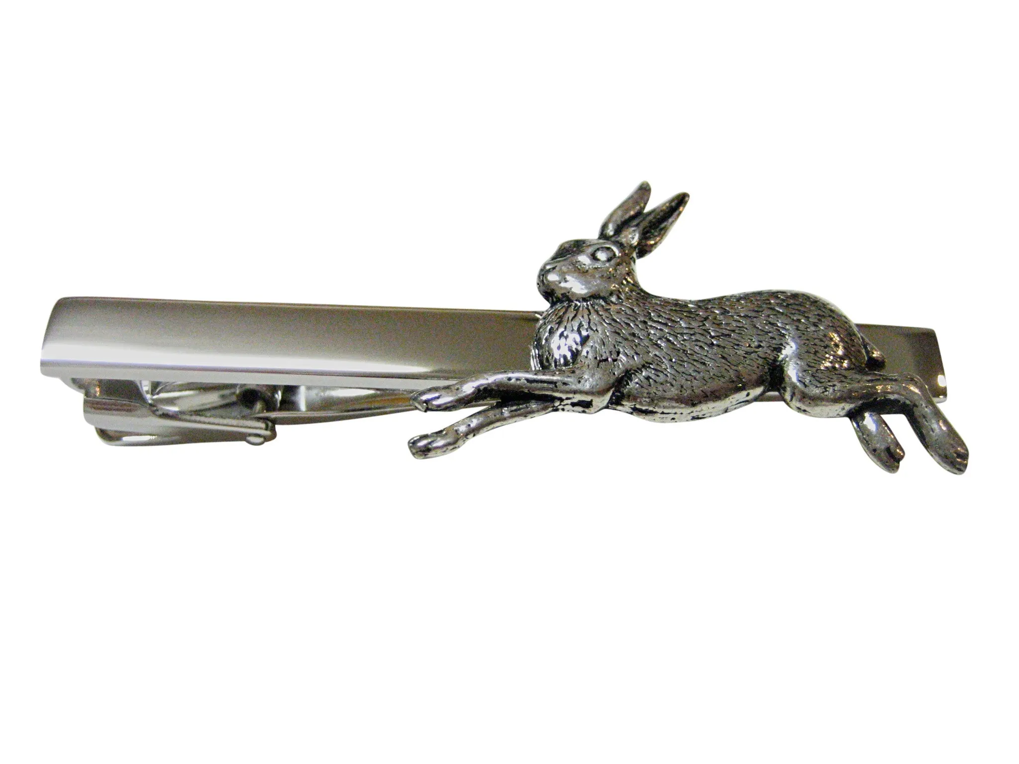 Running Rabbit Square Tie Clip