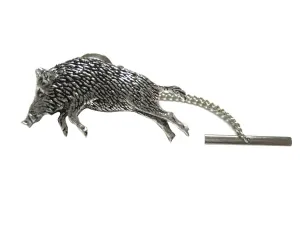 Running Wild Boar Tie Tack