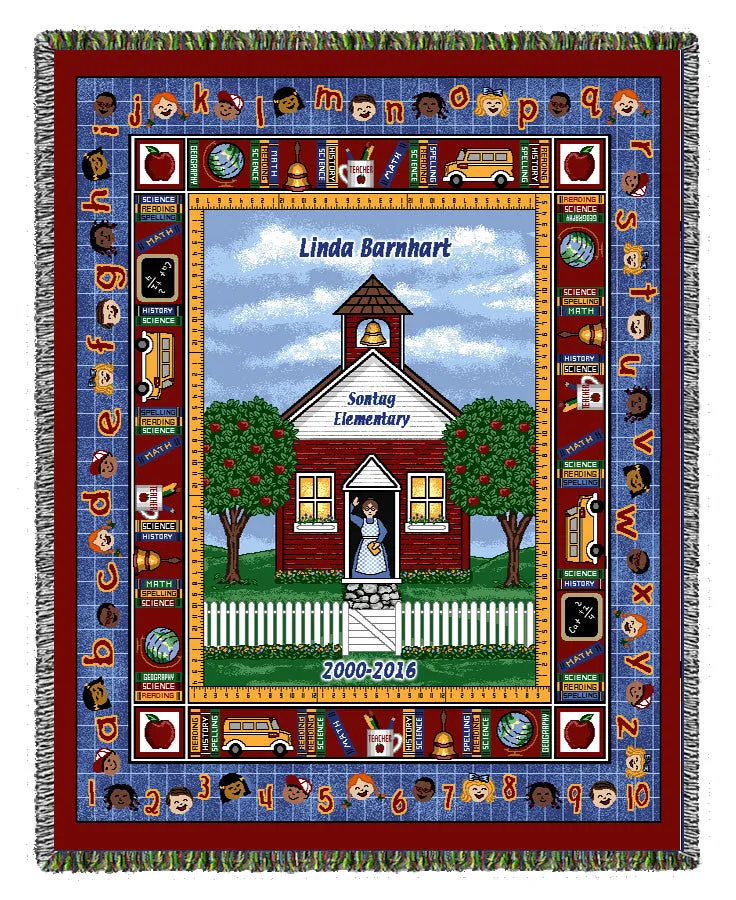 School House Woven Blanket