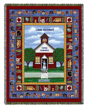 School House Woven Blanket