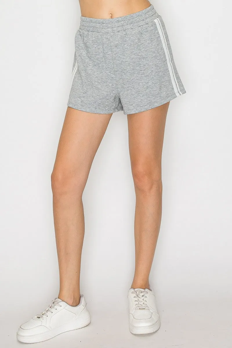 Side Stripe Knit Short