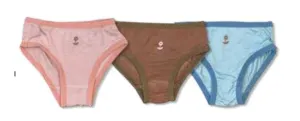 Silkberry Girls 3pack Bamboo Bikini Underwear TeaTime Mix