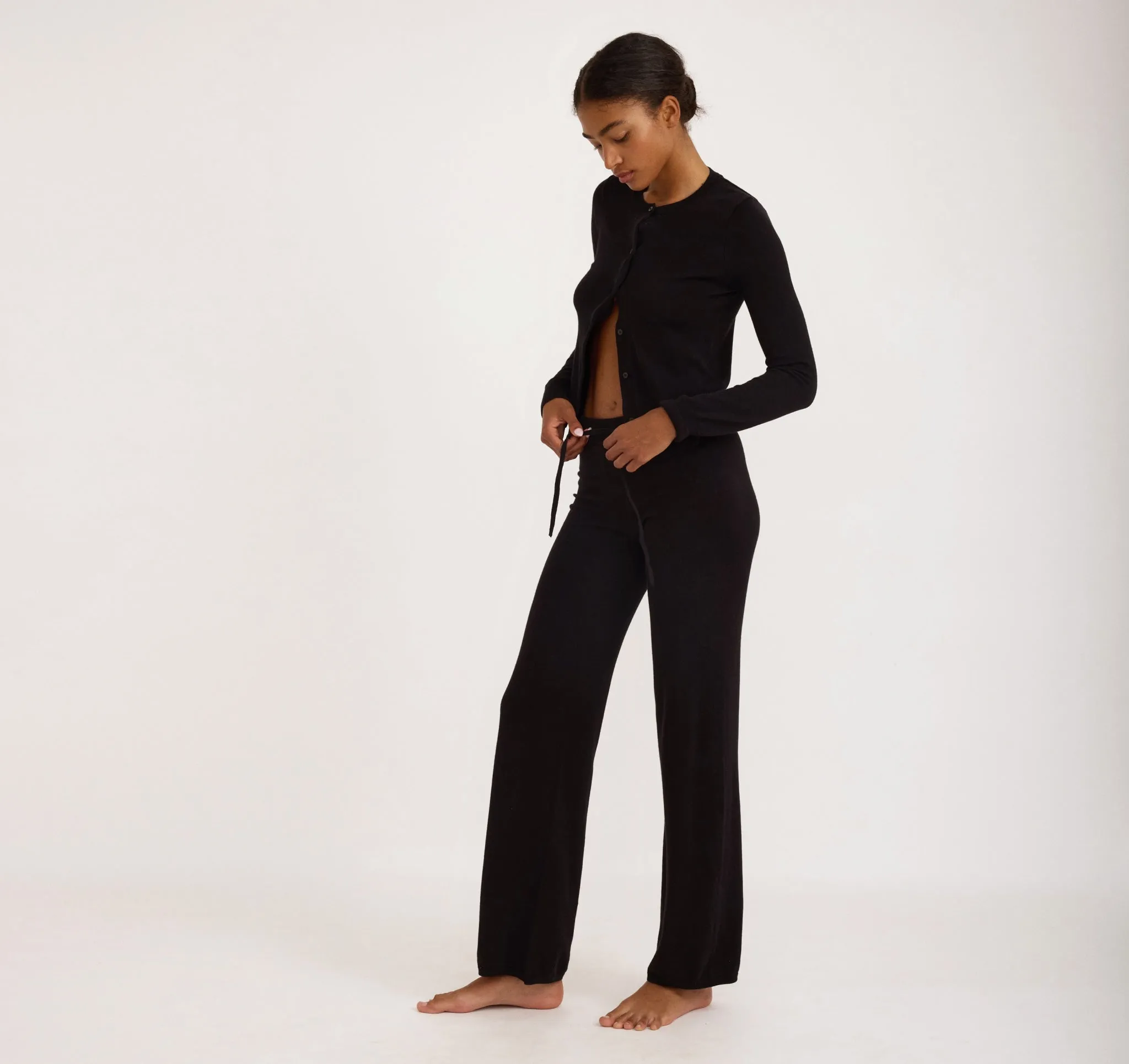 Soft Knit Straight Leg Pants