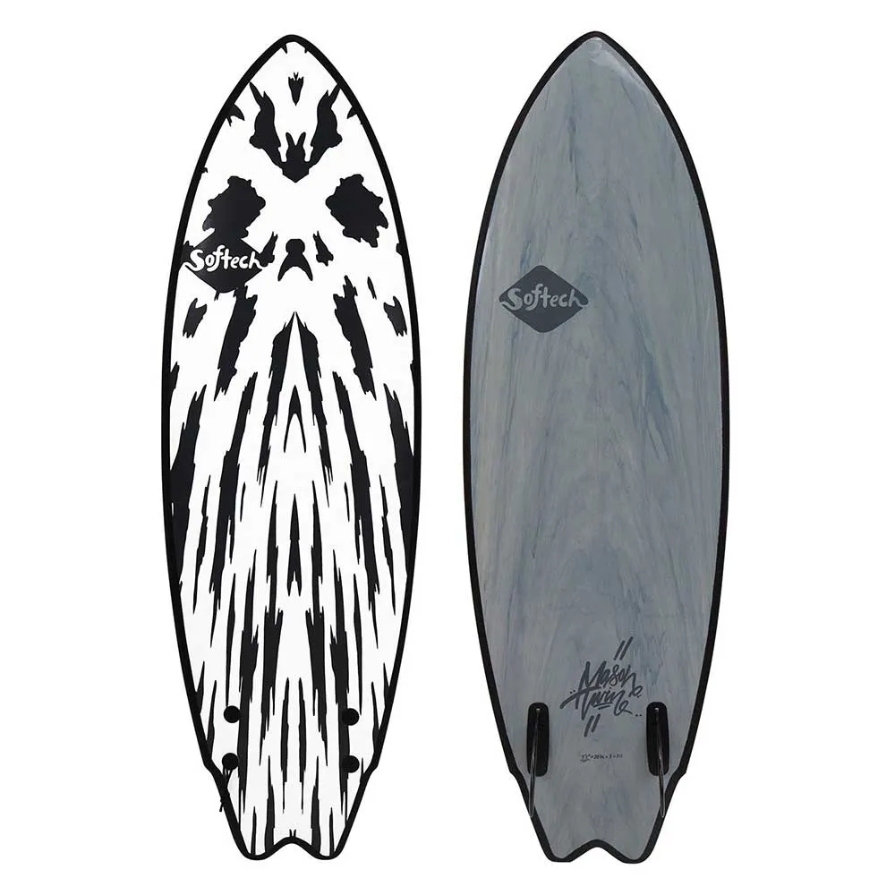 Softtech Mason Twin II 5'6 Surfboard - Gunmetal Black