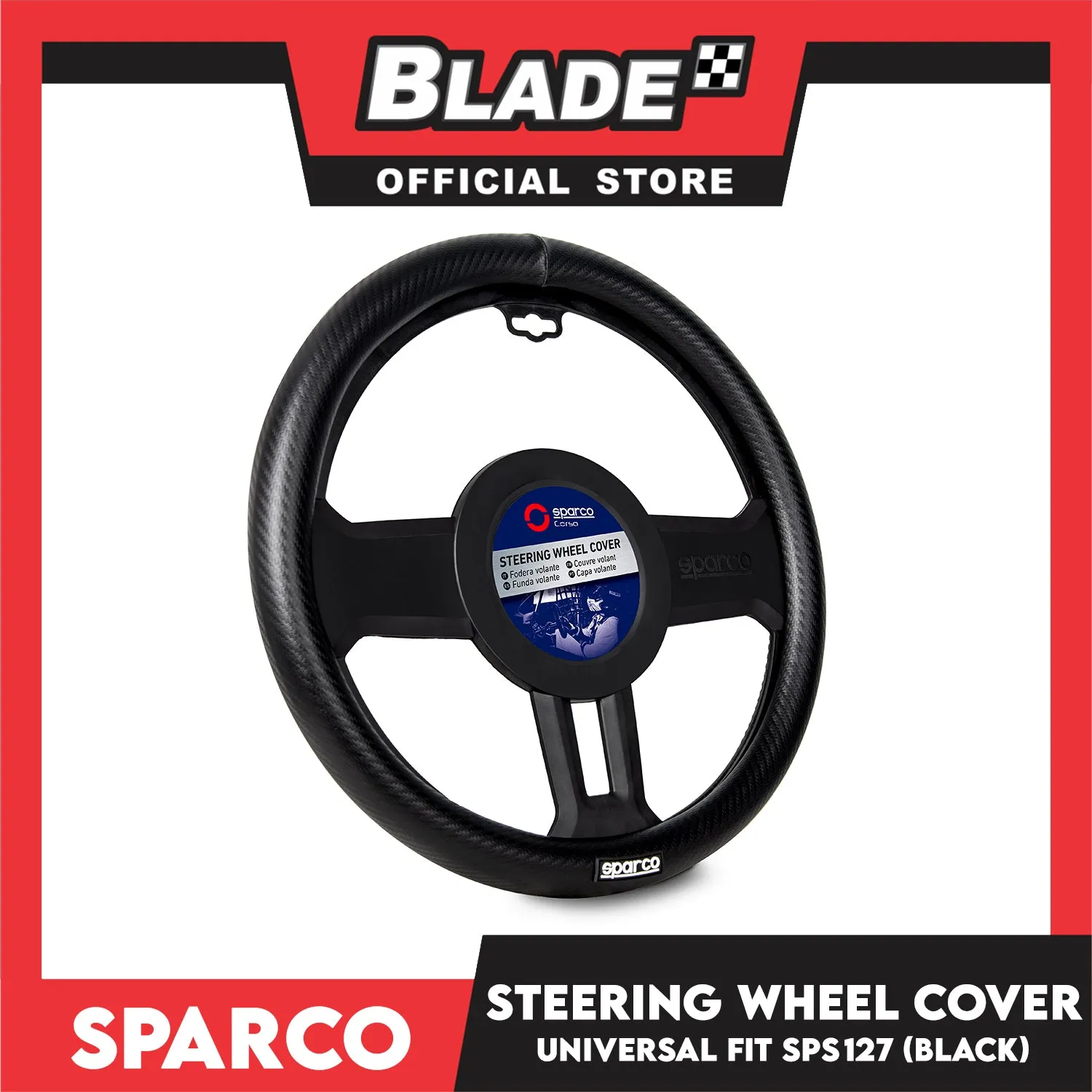 Sparco Corsa Steering Wheel Cover SPS127 (Black)