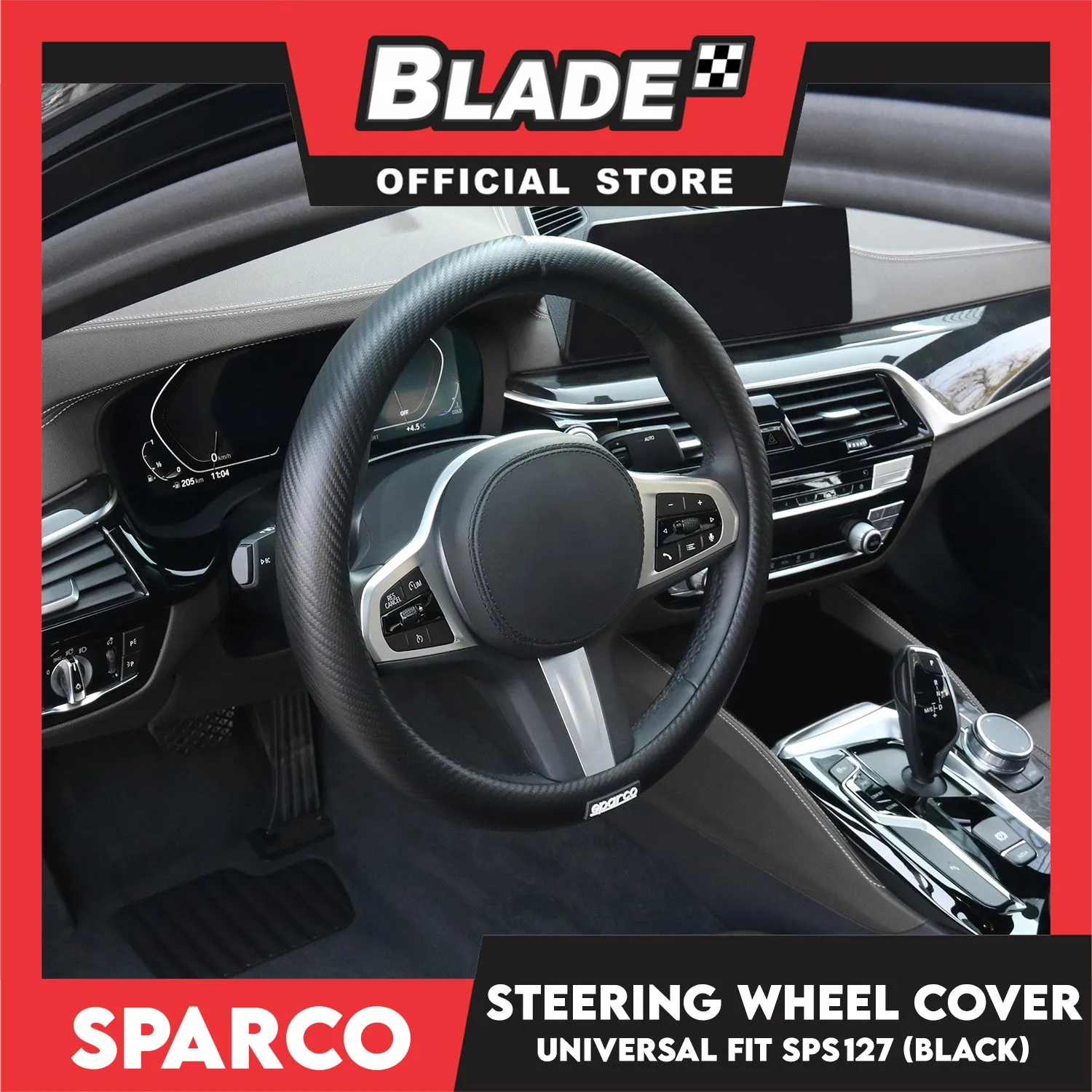Sparco Corsa Steering Wheel Cover SPS127 (Black)