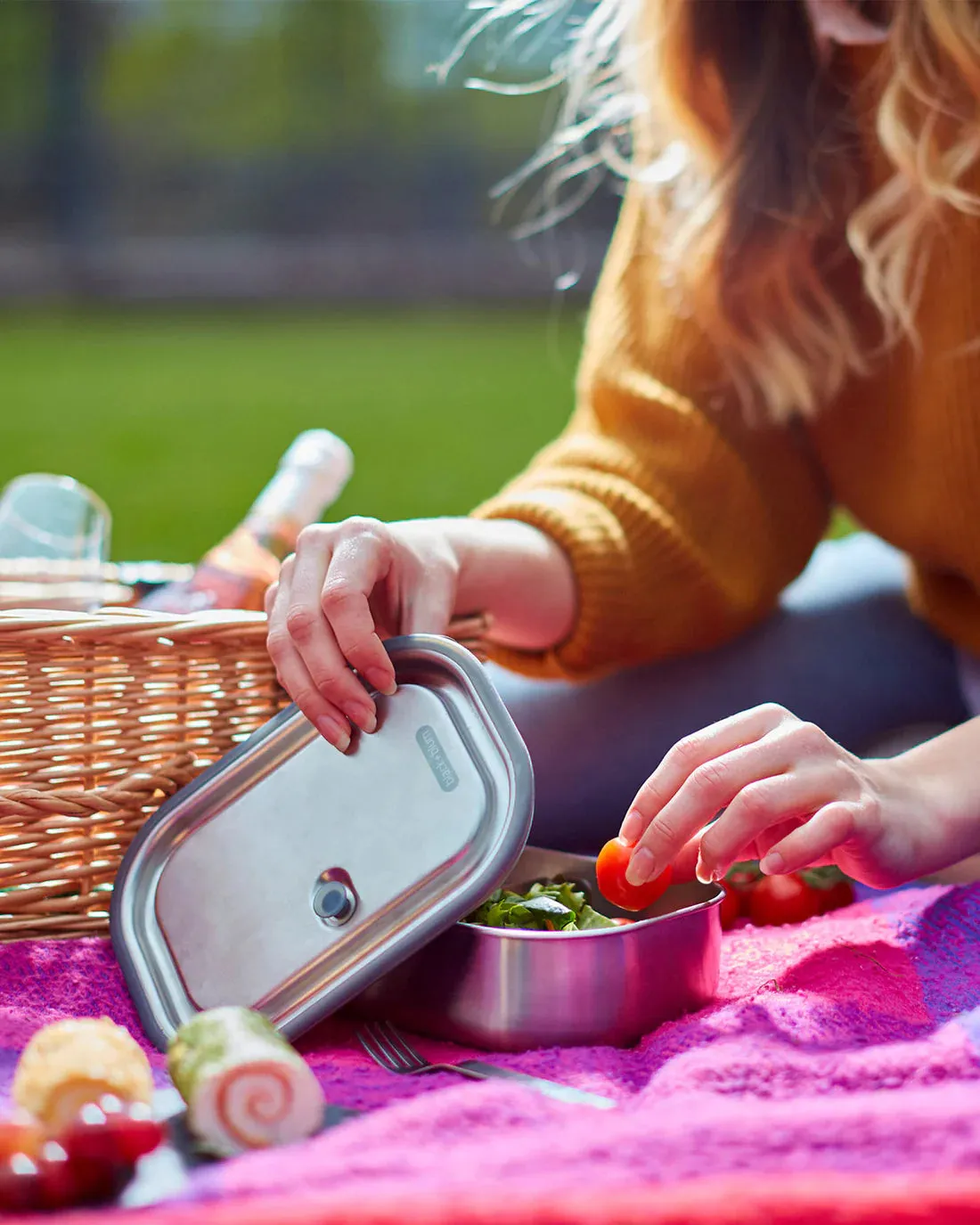 Stainless Steel Lunch Box Large - 1L