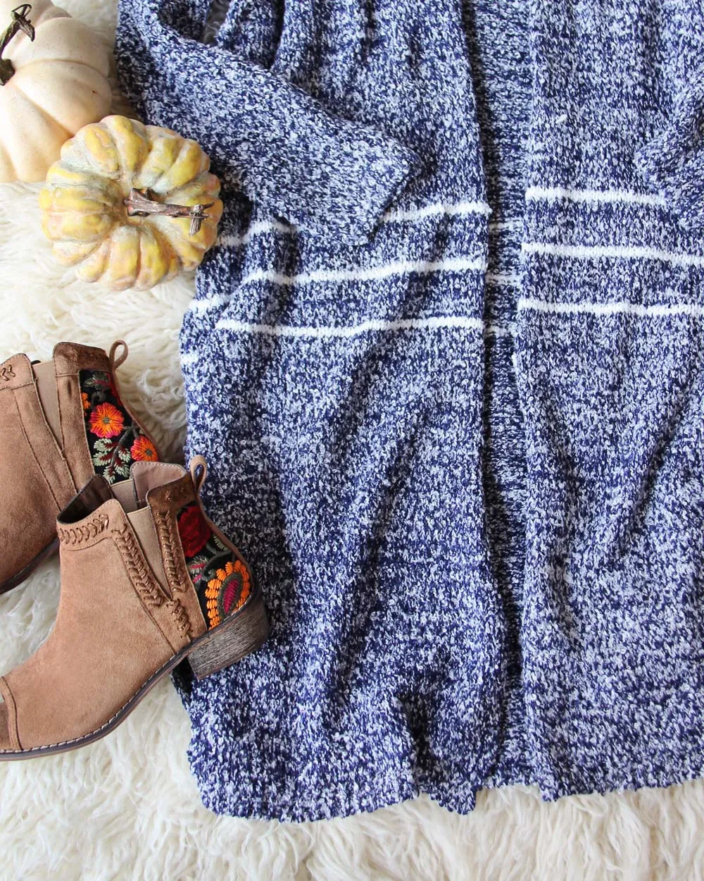 Sutton Cardigan Sweater in Navy