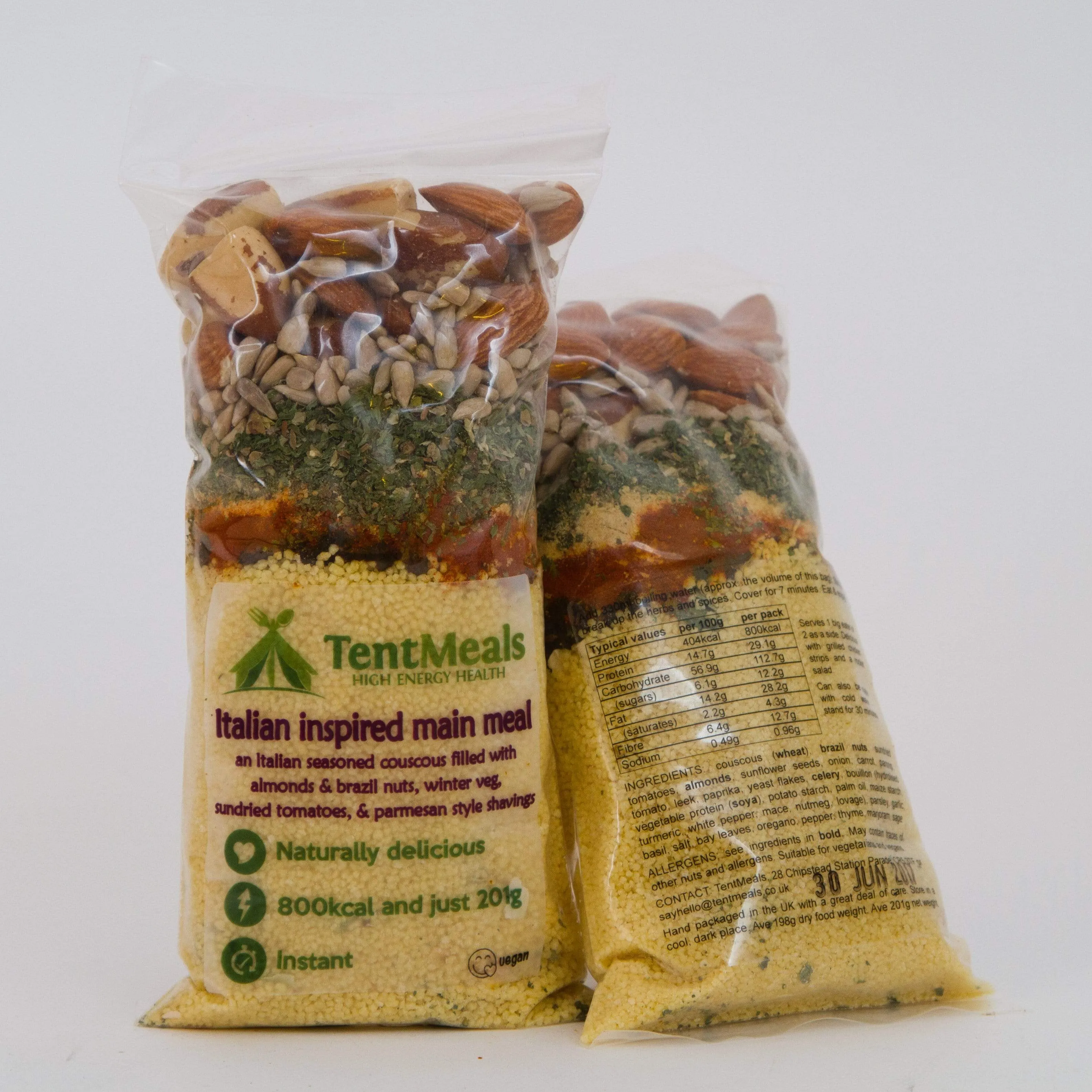TentMeals HIgh Energy Health Instant Meals