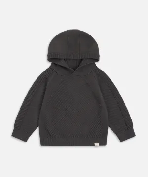 The Northridge Knitted Hoodie - Onyx