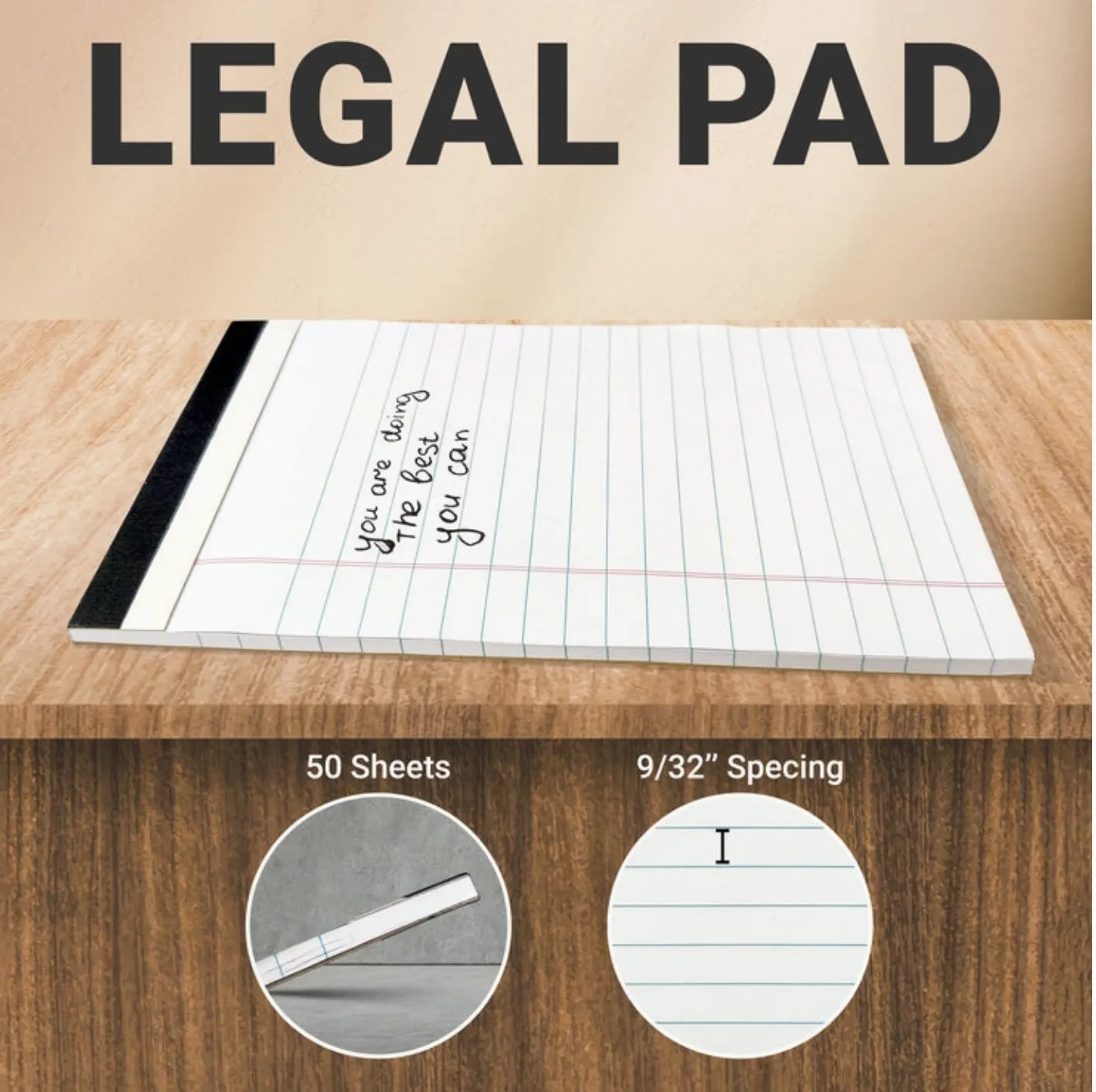 Three Leaf 5x8 Legal Writing Pad  2PK. {B121}